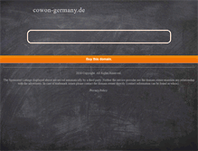 Tablet Screenshot of cowon-germany.de