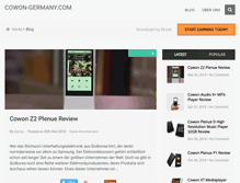 Tablet Screenshot of cowon-germany.com